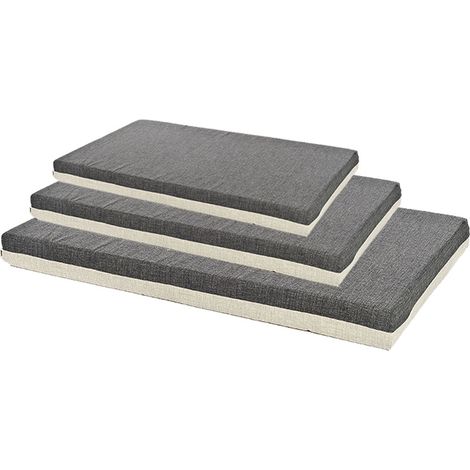 100 cm x 60 x 8 cm: Materassino rettangolare in cotone con morbida imbottitura modello Cool Grey per cani e gatti
