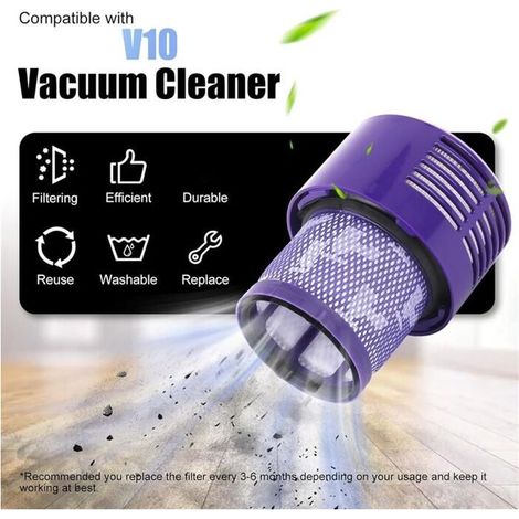FOREHILL Poubelle à PoussièRe AméLioréE pour Aspirateur pour Dyson V10 SV12, Grand Bac de Remplacement pour Poubelle Dyson V10, PièCe N°