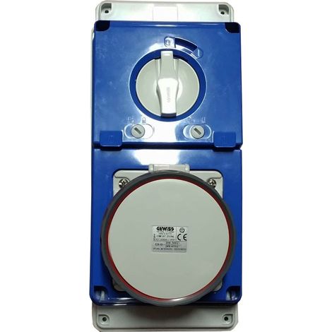 SOC.PR.VR.A.F.3P+N+T 63A400V6H CBF IP67 GEWISS GW67253N (1/2)