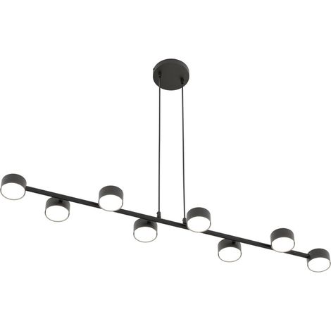 Lampada a Sospensione Megara, Metallo, Nero, 100x140x19 cm (1/5)