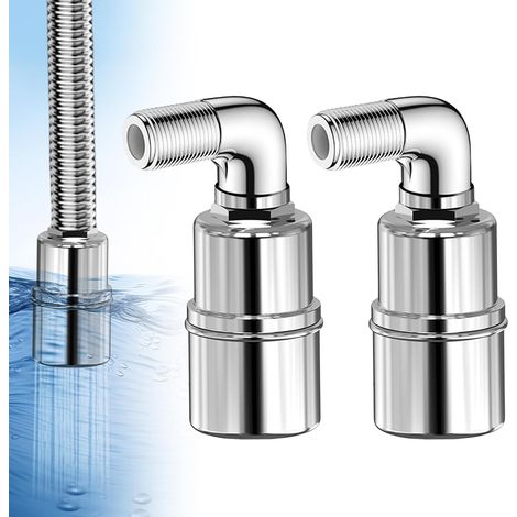 Lot de 2 valves flottantes pour réservoir d'eau de piscine,vanne de contrôle automatique du niveau d'eau 3/4",en acier inoxydable 304, vanne flottante (1/5)