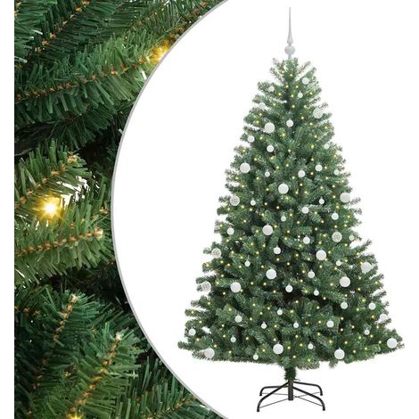 vidaXL Sapin de Noël Artificiel à Branches Articulées Vert 180 cm