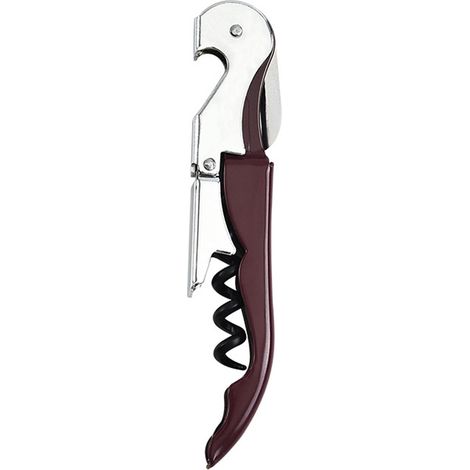 Ouvre-bouteille multifonction en acier carbone, avec foret hélicoïdal et poignée ergonomique, adapté pour bouteilles de vin et de bière (1/5)