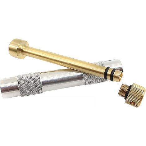 Fire Starter Tube - Brass Piston Compression Ignition Tool - Outdoor Camping Survival Fire Making Device - 13 x 2 x 2 cm - 1 Piece (1/5)