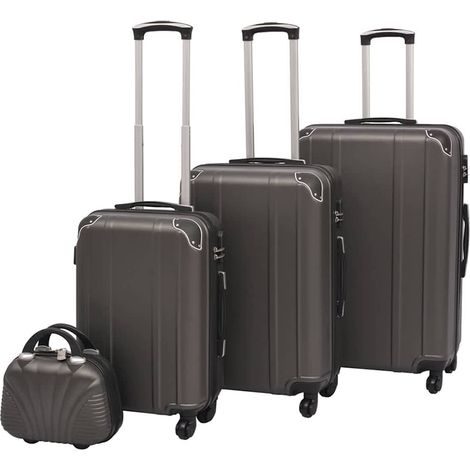Teenpull – Vierteiliges Hartschalen-Trolley-Set Anthrazit (1/5)