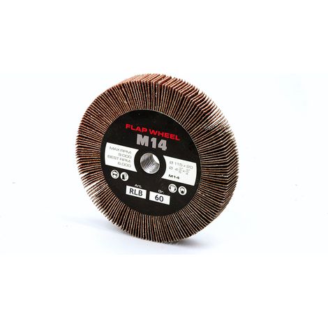 Ruota lamellare con foro filettato RLB D115xH.20 F.M14 Gr.60 Rosver - Conf.5pz