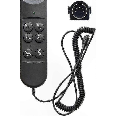 Universelle 6-Tasten-Fernbedienung für Aufstehsessel, 5-poliger Stecker, Ersatz-Joystick (1/5)