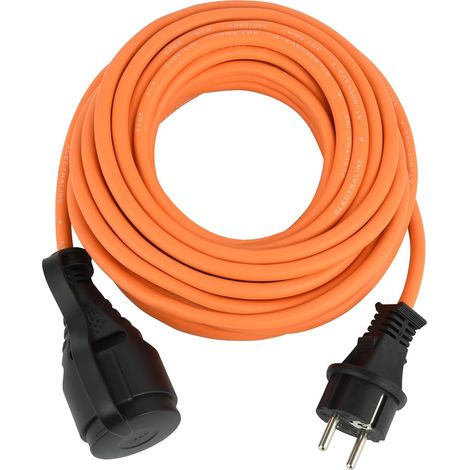 Câble d'extension IP44 5M Outdoor Special AT-N05V3V3-F 3G1.5, utilisable jusqu'à -35 °C, résistant à l'huile et aux UV et extrêmement résistant à l'abrasion avec Prise de sécurité (1/5)
