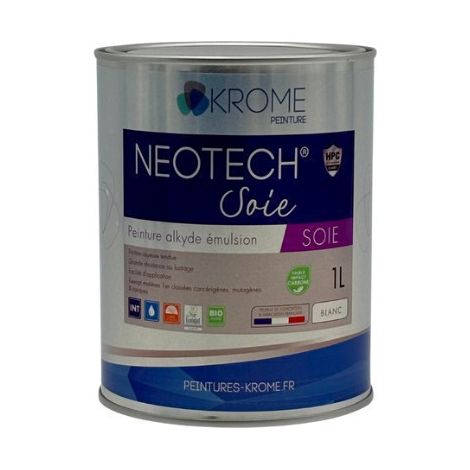 Krome Neotech Soie HPC - Peinture de finition intérieure soyeuse Conditionnement: 1L - Couleur: BLANC (1/5)