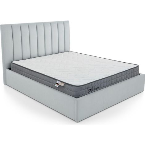 Pack Lit Coffre & Matelas "Dream & Goodream" 160x200cm Argent (1/5)