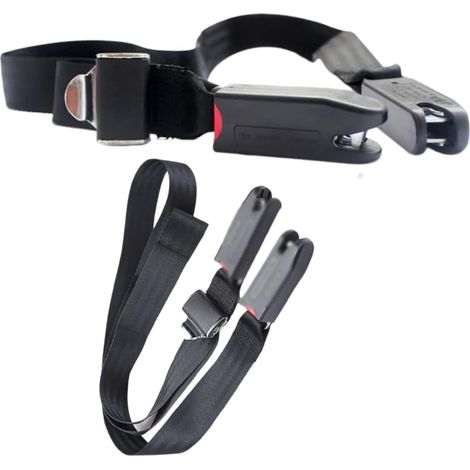 Couvertures de bretelles compatibles avec 1 PC Universel ISOFIX siège pour enfants Couvertures de bretelles de fixation de voiture avec interface de verrouillage Set de couverture d'accessoires