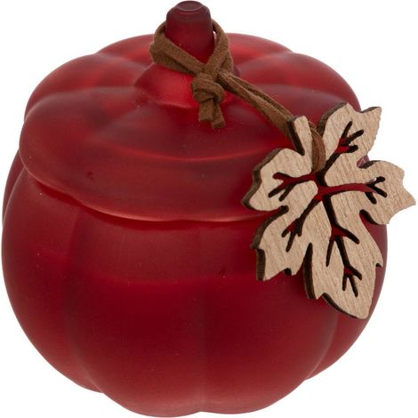 Candela profumata alla zucca in vetro d.8,5cm assortita - Atmosphera créateur d'intérieur