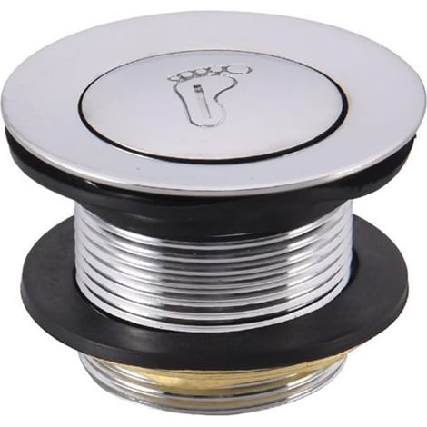 CCYKXA  Click-clack plug for bathtub drain in alloy, brass, plastic, silver