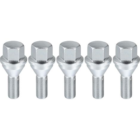 Boulons D'Écrou Roue 14-22 2018-2022 2015-2017 Acier Ton Argent M12x1.25 OE:6509933AA/53182366
