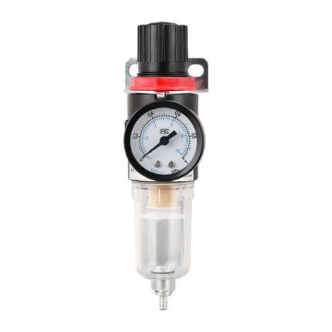Filtre régulateur pour air comprimé,Filtre à Air Régulateur De l'humidité Pression Séparateur D'huile Piège D'humidité Compresseur L'eau Graisseur(G1/4) (1/5)