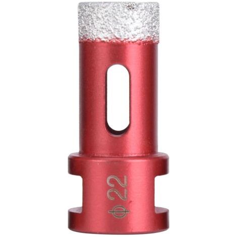 Scie cloche diamant M14 affûtée, meuleuse d'angle de coupe rapide, scie cloche pour carreaux de marbre, carreaux de céramique, ouverture de pierre 20mm 22mm 25mm (Ouvre-trou pour meuleuse d'angle 22 (1/5)