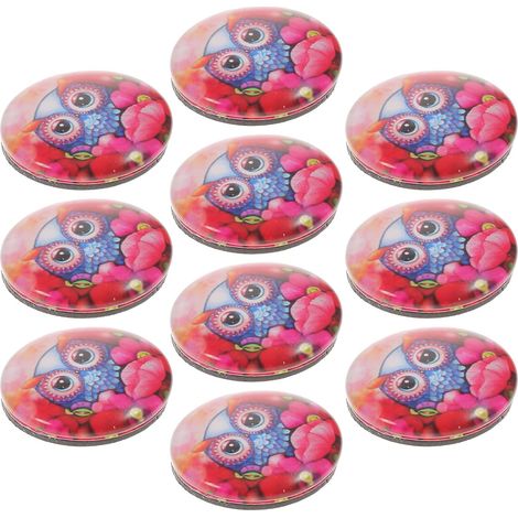 Lot de 10 Aimants en Résine pour Tableau Magnétique et Réfrigérateur, Effet Lisse et Lumineux, Non Fragile, pour Bureau et Fêtes Quotidiennes (1/5)