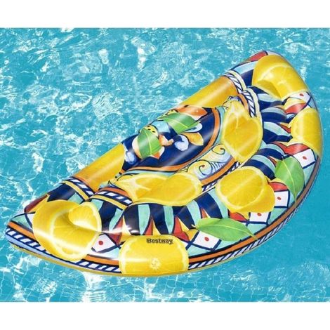 TRADE SHOP - Materassino Gonfiabile Maiolica Siciliana 171x89cm Estate Piscina Spiaggia 43364 - (1/3)
