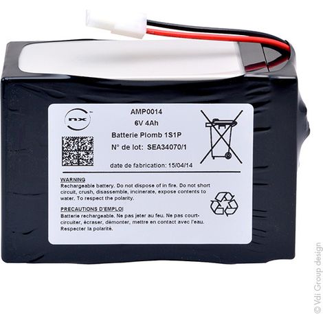 NX - Batterie médicale rechargeable Welch Allyn Spot420 6V 4Ah molex (1/3)