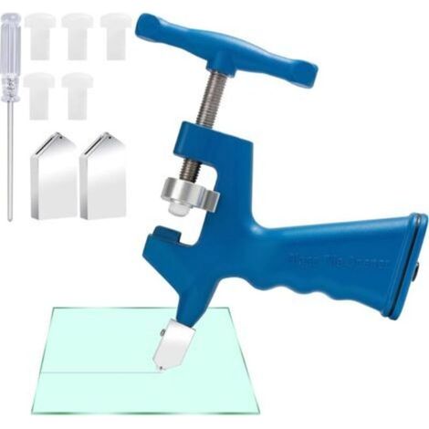 Coupe-verre 2 en 1 pour carreaux de verre, miroir, ensemble d'outils de coupe de verre professionnels, coupe-carrelage, coupe-verre pour le bricolage (1/5)