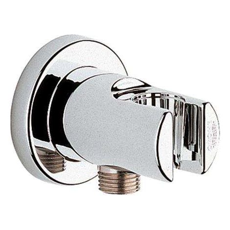 Grohe Wandanschlußbogen Relexa plus 1/2 , mit Wandbrausehalter verchromt