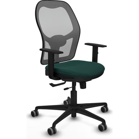 Chaise de bureau piqueras y crespo Jorquera vert bouteille rembourrage mousse (1/2)