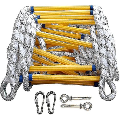 Filiyano-Offre exceptionnelle à petit prix Échelle de pompier de 5 m, corde d'échelle, échelle de secours ignifugée - Glad (1/4)