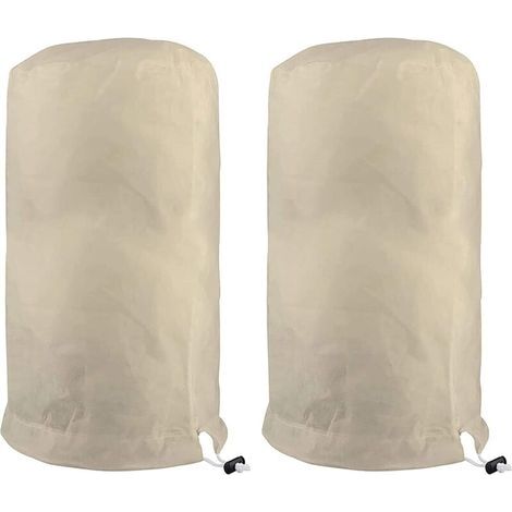 Voile D'hivernage Plante, Voile Hivernage Olivier, Voile Dhivernage Arbre, Housse De Protection Tomate Citronnier, Housse Hivernage pour Plantes Sac Vegetaux Jardin Tissu Non Tissé (120×180cm, Beige) (1/5)