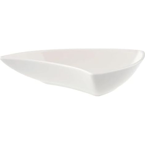 1 Coupelle Porcelaine Premium, Forme Goutte, Design NewWave, Blanc, 14x15 Cm, Pour Table (1/5)