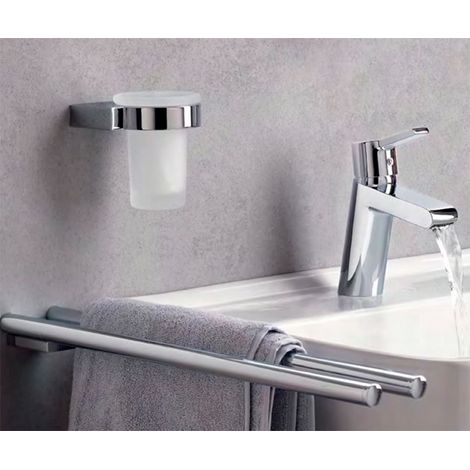 Porte-verre KLUDI A-XES chromé (1/3)