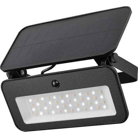 Faretto solare LED 8W con sensore PIR IP65 nero Rabalux (1/5)