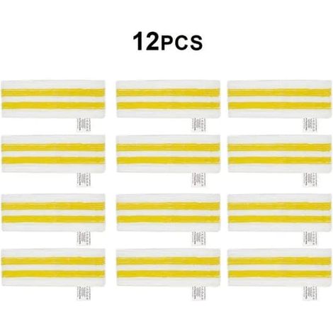 Accessoires de nettoyage pour balais vapeur Karcher SC2, SC3, SC4 et SC5, ensemble de 12 pièces, convient pour les torchons.