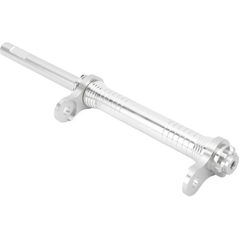 Barre d'extension pliable pour vélo en alliage d'aluminium, robuste et portable, argentée. (1/5)