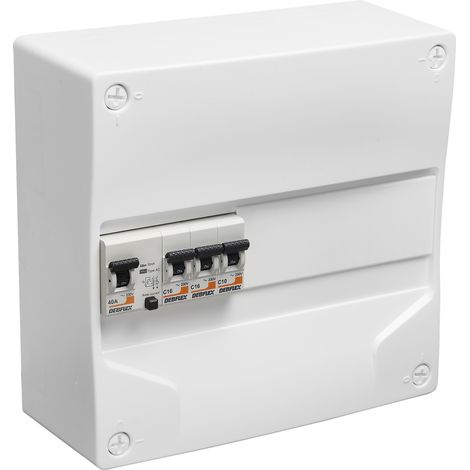 DEBFLEX - Coffret pré-équipé 1 Rangée 1xID 63A type A, 1x10A, 2x16A - 707642