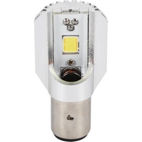 BA20D Moto LED Phare Blub Haut/Bas Faisceau Lumière COB Scooter Tête Lampe
