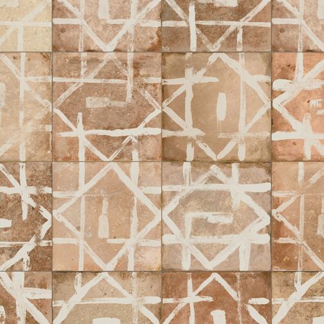 Carrelage Vintage effet Terre cuite Nature Lines 45x45x0,95 cm Terravia - Sol et mur intérieur (vendu par carton de 1 m²) - RO'MA CARRELAGE (1/4)