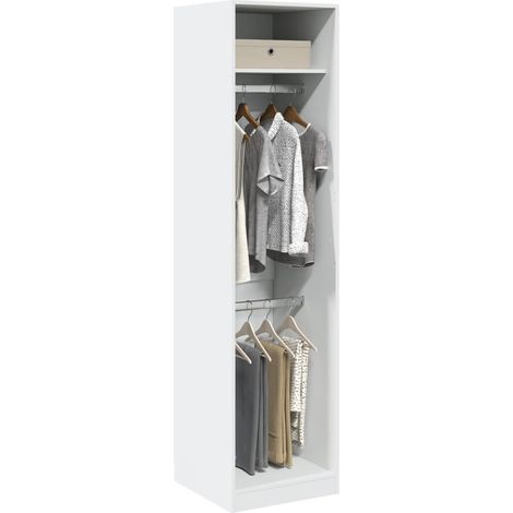 Kleiderschrank Weiß 50x50x200 cm Holzwerkstoff