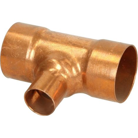 Raccord à braser cuivre té réduit 64 x 35 x 64 mm