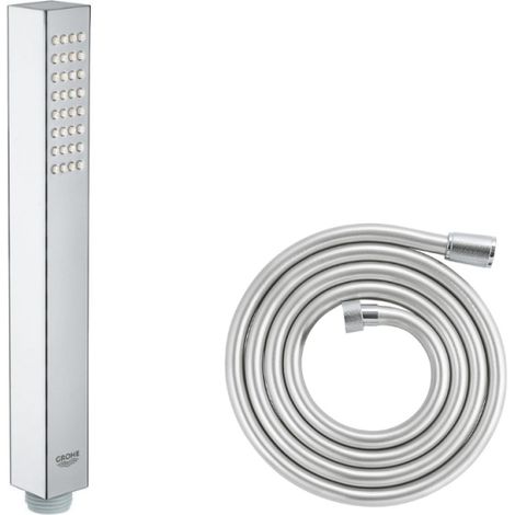 GROHE Douchette 1 jet Vitalio Joy Cube Stick chromé avec flexible 200