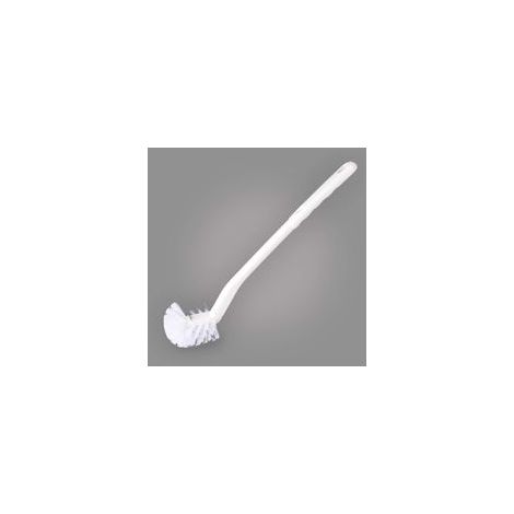 Scopa per WC portatile in plastica con manico lungo, spazzola robusta per pulizia e decontaminazione, accessorio per il bagno, 1 pezzo - Crezuo