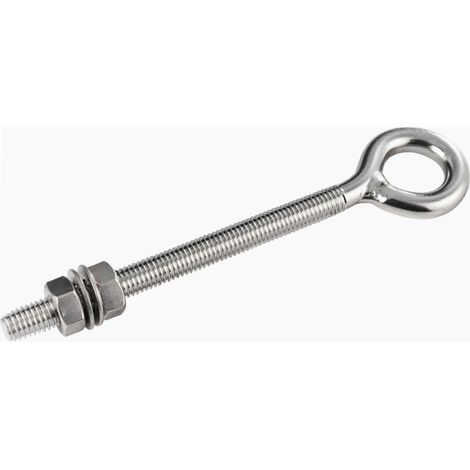 Tornillo con ojo d:8x100mm inoxidable