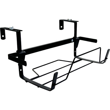 Support Jardinière Extensible Fer Plat Noir Essentis Moulin (1/3)