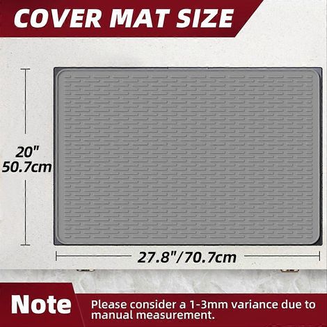 Couvercle en silicone pour plaque de cuisson électrique, 71 x 51 cm, tapis en silicone (1/5)