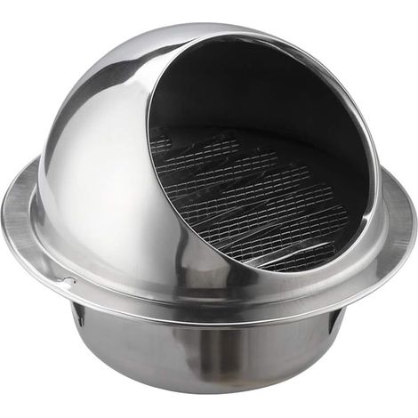 Grille de ventilation ronde Ø 150 mm pour hotte murale ronde de cuisine et de salle de bain (1/5)