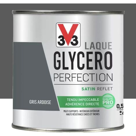 Laque Glycéro Perfection V33 Satin Gris Ardoise 0,5 L (1/4)
