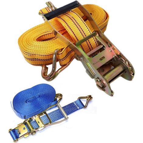 NASTRO CINGHIA A CRICCHETTO 10MT 2" FIBBIA ANCORAGGIO FERMA BAGAGLI FUNE CORDA