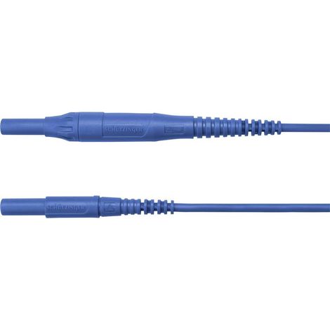 Schützinger Cavo di misura Spina 4 mm Spina 4 mm 200.00 cm Blu 1 pz. (1/2)