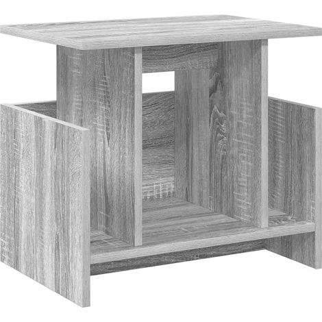 Mobile TV rettangolare moderno con contenitore 50 x 35 x 45 cm in legno multistrato grigio sonoma 020054725
