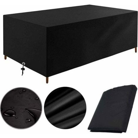 Housse Salon de Jardin 180x100x75cm protection Bach table de jardin meubles d'extérieur (1/3)