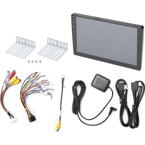 9 pouces autoradio Bluetooth FM universel avec caméra de recul, enregistreur de conduite et navigateur GPS (1/5)